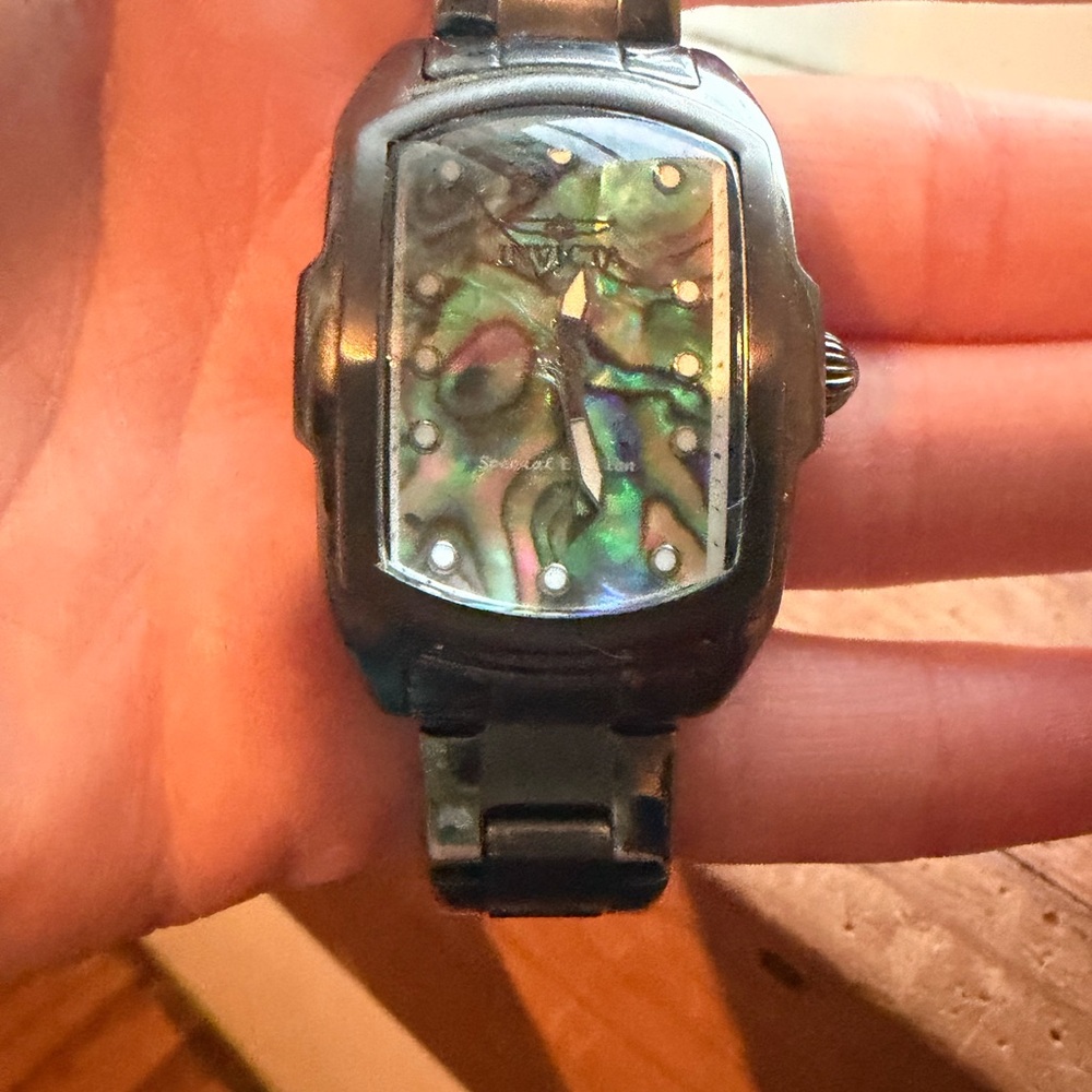 Invicta Black and Gold Watch